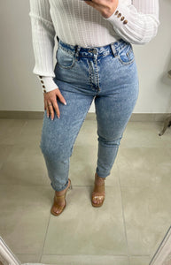 Jeans mom fit mangana ( new )