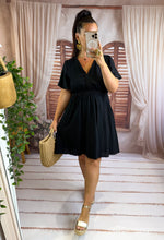 Charger l'image dans la galerie, Robe courte noir PRUNE (36 au 48)