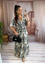 Charger l'image dans la galerie, Robe motif kaki LIORÉ (36 au 48 )