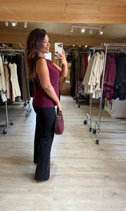 Gilet bordeaux BELLE (34 au 40 )
