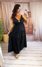 Charger l'image dans la galerie, Robe uni soleil noir ALIX (36 au 46)