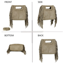 Charger l&#39;image dans la galerie, Sac à franges beige ALBA