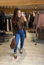 Charger l&#39;image dans la galerie, Pull large chocolat MORGANE (36 au 50)
