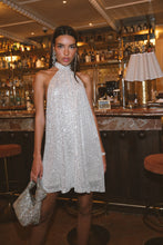 Charger l'image dans la galerie, Robe dos nu en sequins beige doré GISELLE (36 au 40)