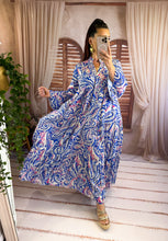 Charger l'image dans la galerie, Robe loose bleu THAIS (38 au 46)