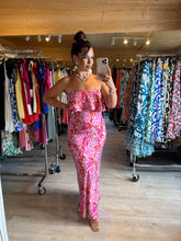 Charger l&#39;image dans la galerie, Robe bustier volant rose ☀️( 34/36/38 )