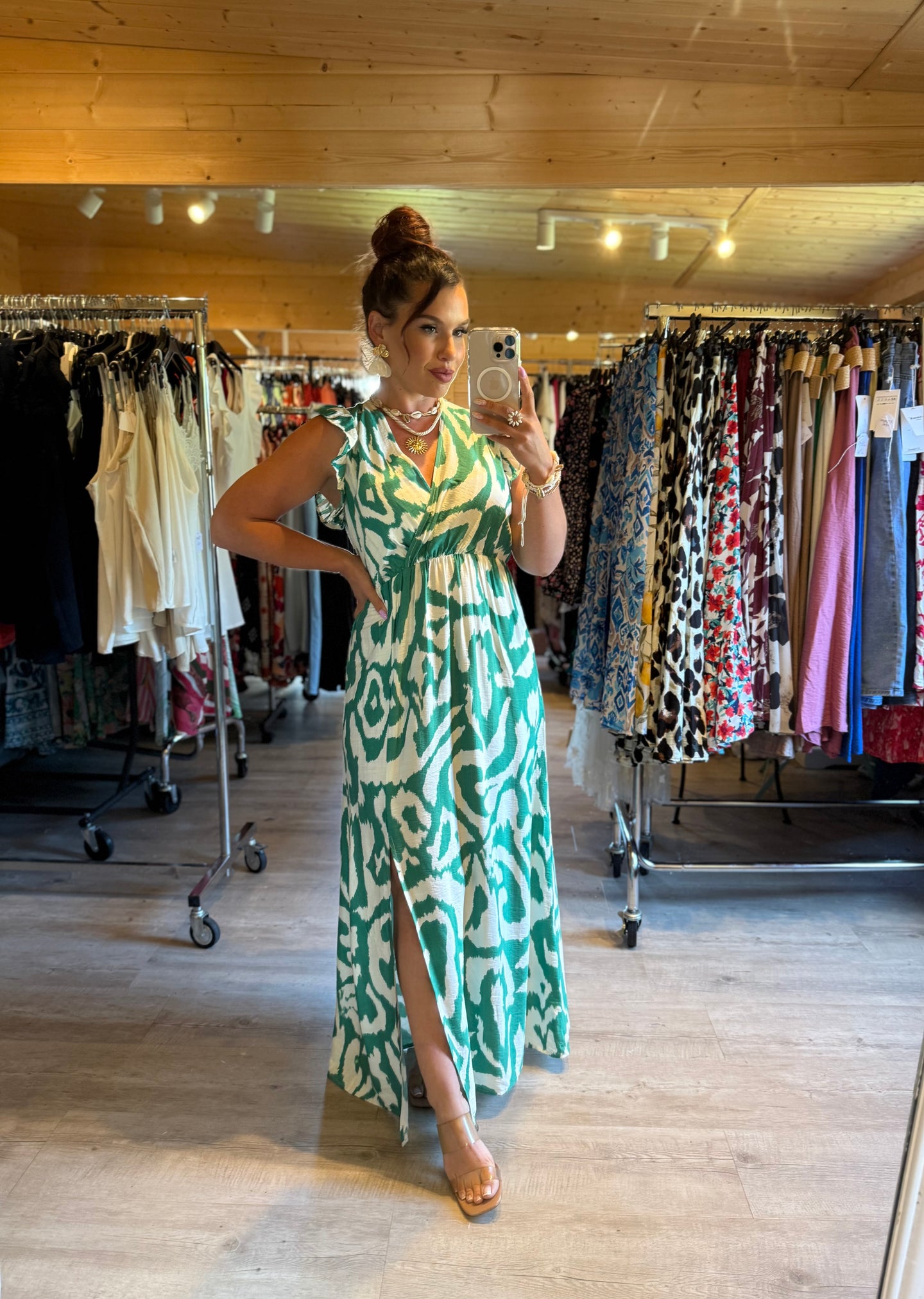 Robe Izïa verte ( reste taille 46/48 )