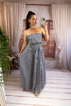 Charger l'image dans la galerie, Ensemble jupe + bandeau rayé bleu ( 38 au 44 )