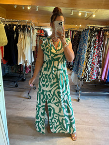 Robe Izïa verte ( reste taille 46/48 )
