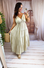 Charger l'image dans la galerie, Robe uni soleil beige ALIX (40 au 46)