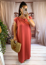 Charger l'image dans la galerie, Robe tee shirt épaulette terracota LAGUNE (38 au 44) New