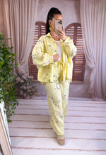 Charger l'image dans la galerie, Pantalon jaune gaz de coton bandana