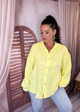 Charger l'image dans la galerie, Chemise gaz de coton iconic jaune OCÉANE (36 au 48) New