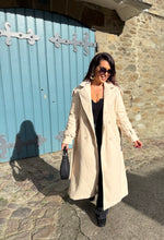 Charger l&#39;image dans la galerie, Manteau long beige COLETTE (34 au 44)