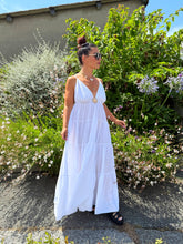 Charger l'image dans la galerie, Robe longue blanche soleil DITA ( 34 au 44 )