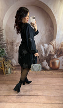 Charger l'image dans la galerie, Robe noir éclat scintillante SNOW (36 au 48)