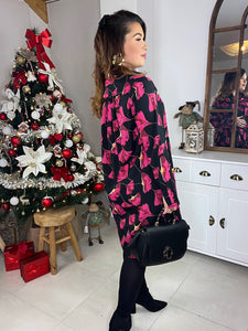 Robe chemise rose Sofia ( taille 36 au 50 )