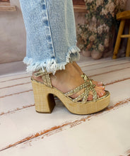 Charger l'image dans la galerie, Sandale compensées gold CAPUCINE (36 au 41)