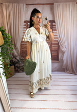 Charger l'image dans la galerie, Robe écru motif kaki ALENA (36 au 48) New