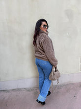 Charger l&#39;image dans la galerie, Manteau marron clair fourrure synthétique THAIS (36 au 42 )