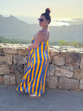 Charger l'image dans la galerie, Robe loose rayé jaune et bleu GLOW (36 au 46)