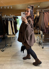 Charger l&#39;image dans la galerie, Poncho chocolat KAMILA (36 au 50)