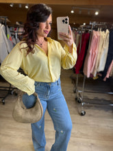 Charger l'image dans la galerie, Chemise jaune coeur or STELLA (36 au 48)