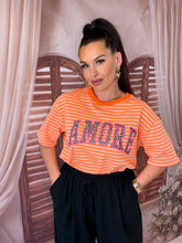 Charger l'image dans la galerie, TEE shirt amore rayé orange (36 au 42)