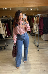 Chemise bordeaux LAETITIA (36 au 48)