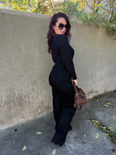 Charger l&#39;image dans la galerie, Jean Wide leg noir SORAYA (34 au 44)