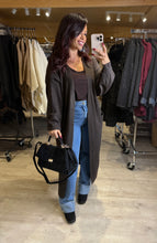 Charger l&#39;image dans la galerie, Long gilet chocolat MAIWEN (34 au 44)