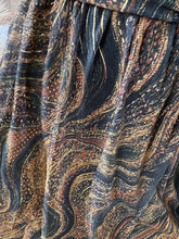 Charger l&#39;image dans la galerie, Robe choco/noir liseré or GIULIA (36 au 48)⭐️
