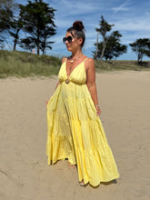 Charger l'image dans la galerie, Robe longue jaune soleil DITA  ( 34 au 44)