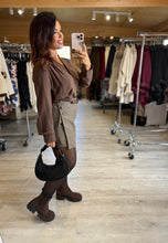 Charger l&#39;image dans la galerie, Jupe short motif marron SANTA (34 au 48 )