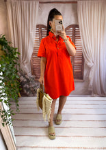 Charger l'image dans la galerie, Robe courte en jeans orange sanguine  BRAZIL (38 au 46 )