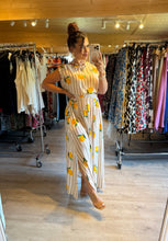 Charger l'image dans la galerie, Ensemble rayé beige citron capri  ( 34 au 46 )