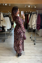 Charger l&#39;image dans la galerie, Robe léopard bordeaux MARWA (Taille 36 au 48)