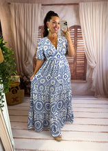 Charger l'image dans la galerie, Robe sirène bleu/blanche YUZU (40 au 48)