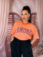 Charger l'image dans la galerie, TEE shirt amore rayé orange (36 au 42)