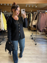 Charger l&#39;image dans la galerie, Gilet noir KLERVIE (34 au 40)