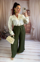 Charger l'image dans la galerie, Pantalon large plissé kaki LONDRES (38 au 48)