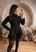 Charger l&#39;image dans la galerie, Short sequins chocolat ÉLICE (34 au 42)⭐️