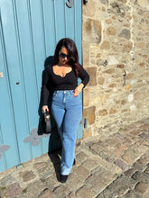 Charger l&#39;image dans la galerie, Jean wide leg avec revers LUMEA (34 au 42)