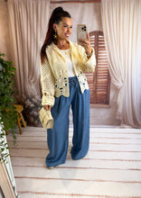 Charger l'image dans la galerie, Gilet en crochet beige DOUNIA (36 au 48)