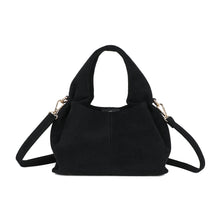 Charger l&#39;image dans la galerie, Sac effet daim noir JACKIE