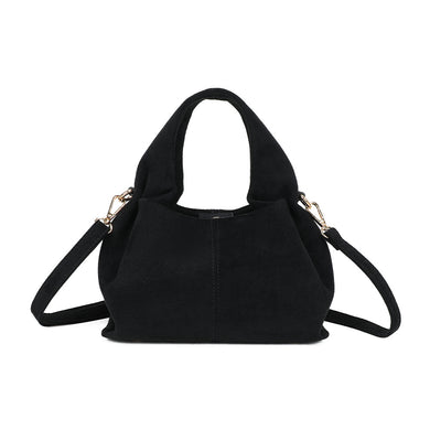Sac effet daim noir JACKIE