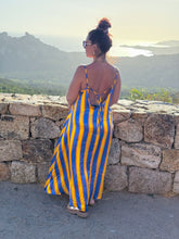 Charger l'image dans la galerie, Robe loose rayé jaune et bleu GLOW (36 au 46)