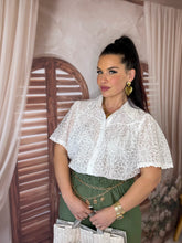 Charger l'image dans la galerie, Chemisier blanc dentelle CLARA (36 au 48)