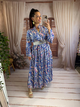 Charger l'image dans la galerie, Robe loose bleu THAIS (38 au 46)