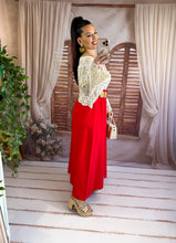 Charger l'image dans la galerie, Jupe avec ceinture rouge CLAUDIA (34 au 46)